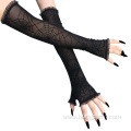 Spider Web Pattern Gloves For Halloween Decoration